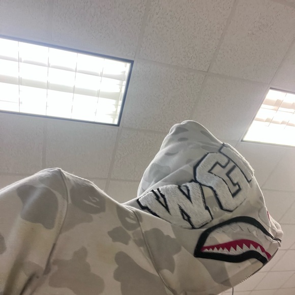 COPY - White bape hoodie size M - Picture 6 of 7
